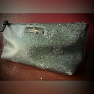Kate Spade Small Shiloh Glitter Dot Cosmetic/Pencil Pouch